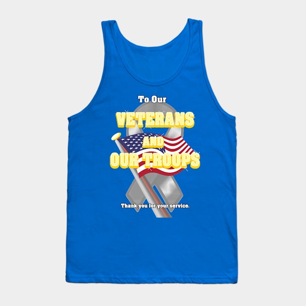 Veterans and Troops Tank Top by Glendemonium